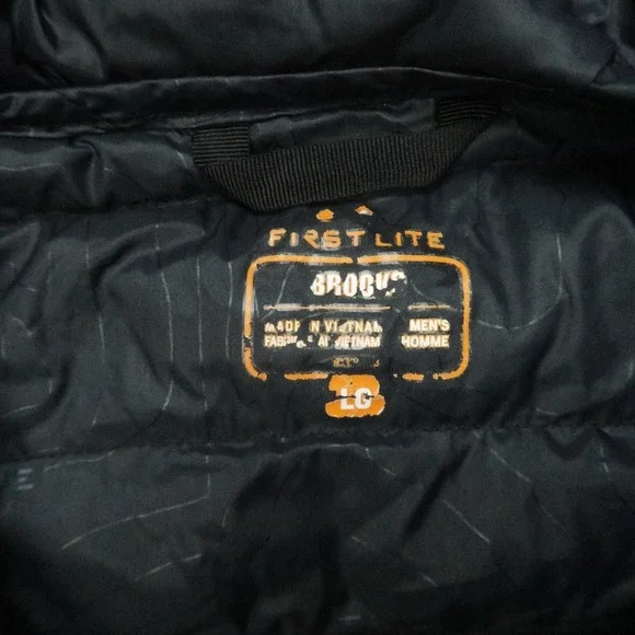 First Lite Brooks Dark Blue Hooded Puffer Jacket - Picture 3 of 11